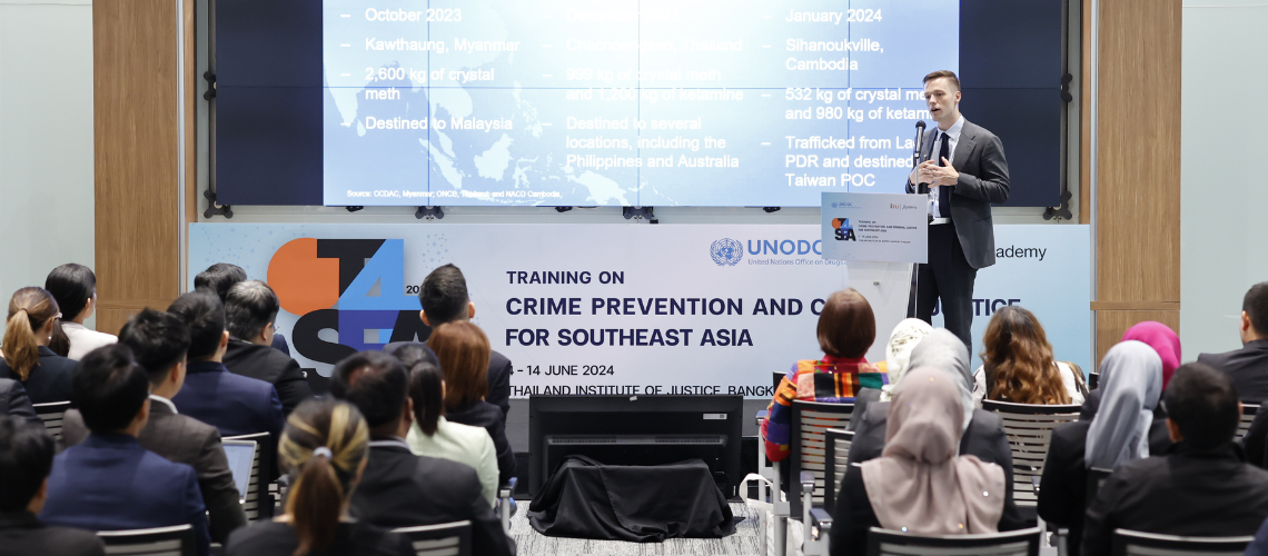 TIJ - UNODC จัดอบรม T4SEA เสริมศักยภาพบุคลากรในกระบวนการยุติธรรมอาเซียน